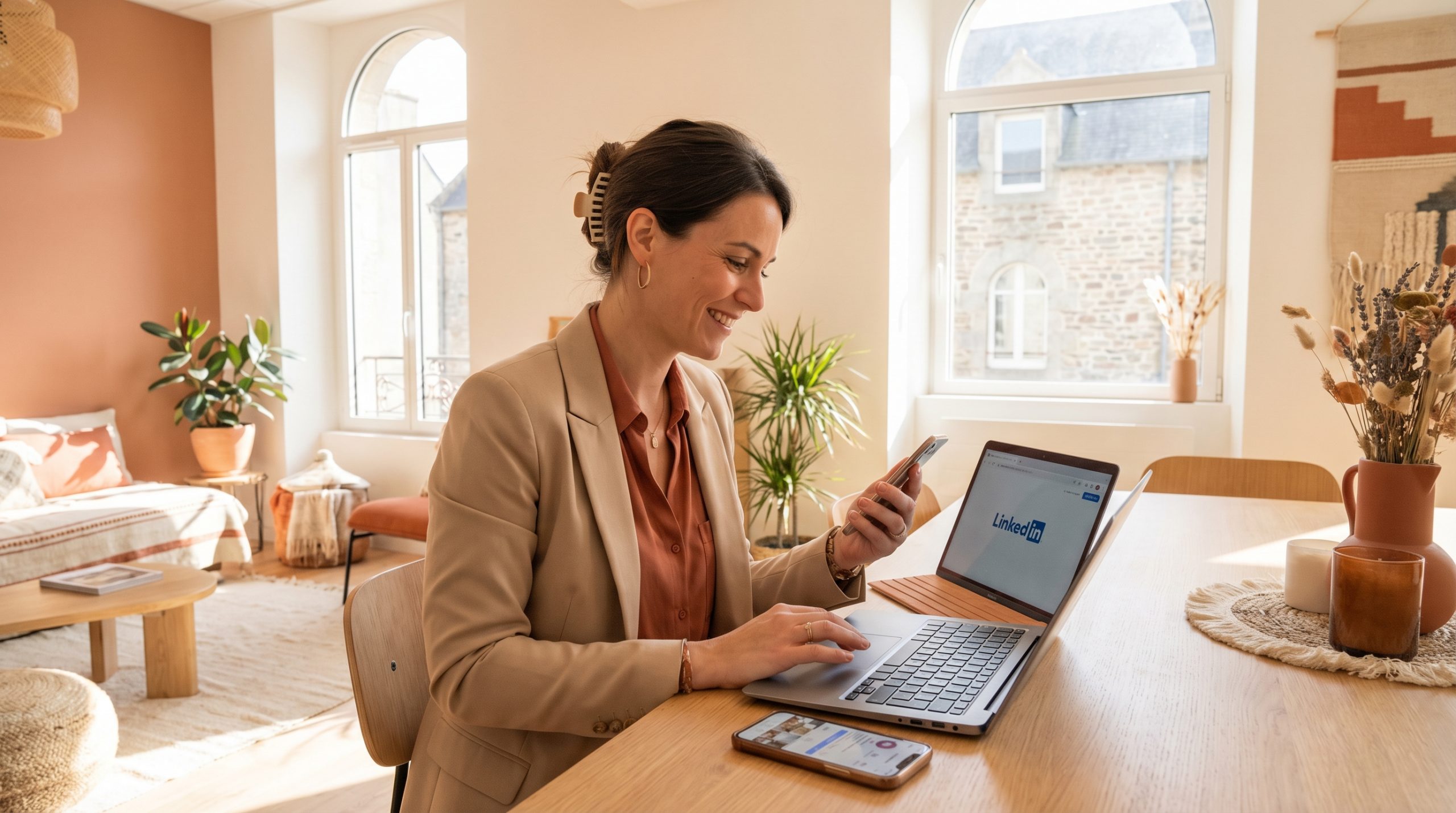 Image professionnelle LinkedIn Instagram Google entreprise Finistère - Clotilde Spinec